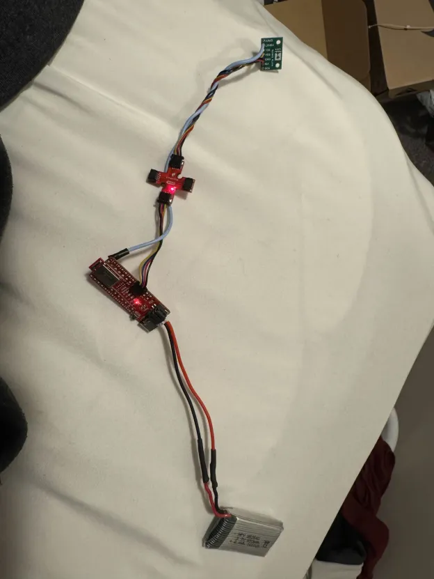 ToF Sensor Connected to QWIIC Breakout Board